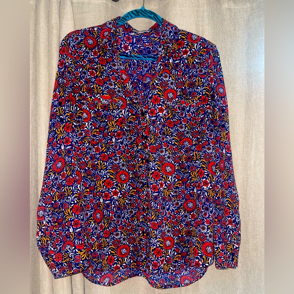 Express Portofino Blouse Flowers L